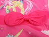 Babymeisjes roze eenhoornjurk 2019 Kinderprinsesjurken voor meisje peuter zomerkleding kinderen bogen jurk voor 100140cm5880166