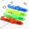 Novo colorido flash top ball point caneta crianças fábrica de brinquedo atacado estudantes luminosos brinquedos papelaria escritório escrito