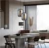 Nieuwe Hot Industriële Glas Hanglamp Minimalistische Moderne LED Hanglampen Indoor Keuken Eetkamer Bar Loft Decor Verlichtingsarmaturen DHL