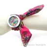 flower cloth fabric watch fashion women dress Beautifully watch ladies wristwatch sweet girls bracelet watch