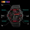 Skmei Men Sports Watches 50M防水バックライトLEDデジタルウォッチクロノグラフダブルタイム腕時計Relogio Masculino 1243 LY191213