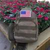 USA Flag Pattern Backpack Paste Epaulet Self Adhesive Sticker