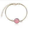 Bracelet en cristal rond plaqué argent coulissant réglable dames bijoux anniversaire saint valentin cadeau bracelets en acier inoxydable