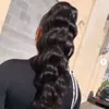 Körperwellen-Pferdeschwänze, Haarteile, Clip-in, brasilianisches Echthaar, Kordelzug, Pferdeschwänze, Haarverlängerungen, 120 g, für afroamerikanische Frauen