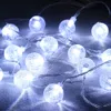 20 boule de cristal à bulles LED étanche LED Globe String Lights Battery Opéré Fée de fées décoratif extérieure à l'intérieur