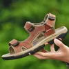 Herren Gladiator Sandalen Sommer 2020 Neue Stil Strand Schuhe herren Outdoor Sandalen Männliche Echtes Leder Casual Schuhe Sandalen 2,51