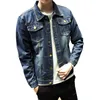 Fashion-Jacket Mens 2018 Fashion Brand Autunno Solid Bomber Jacket Uomo Giacca di jeans per uomo Bomber Coat Uomo Plus Size S -5xl Alta qualità