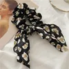 Kawaii Bunny Ears Scrunchies Leopard Rubber Hair Ties Cute Scrunchie Women Elastic Hair Bands Girls Animal Print Ponytail Holder5595292