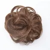 Chignon elástico peruca encaracolado bagunçado bun mix cinza natural chignon extensão de cabelo sintético chique e trendy6754347