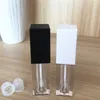 5 ml Carré Vide Brillant À Lèvres Tube Conteneurs DIY Maquillage Outil Cosmétique Givré Transparent Baume À Lèvres Rechargeable Bouteille F3344