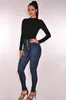 Mode-Commerce extérieur européen et américain Nouveau style Vente chaude L Femmes Amazon Hot Nouveau style Pantalon en denim stretch taille haute Slim Fit