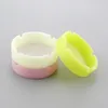 Luminous Soft Round Silicone Ashtray Mini Ash Tray Glow Unbreakable Portable Anti-scalding Cigarette Holder Colorful Eco-Friendly Retail