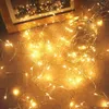 50 PCS Incluído Baterias 1 M 10LED 2 M 20LED Garrafa de Vinho Corda de Cortiça Levou Luz Lâmpadas Estreladas À Prova D 'Água para a Festa de Natal Decorações de casamento