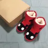 Inverno 2018 New Snow Boots Boots Botas de inverno Sapatos meninas peles crianças botas de borracha infantil sapatos de algodão de couro3886710