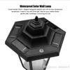 Illuminazione esterna Giardino/Cortile/Percorso/Patio Lampada da parete solare Lampada solare popolare 1000mAh Batteria Ni-MH Decorazione solare Lampada da parete