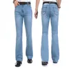 Våren ny ankomst män blossade ben jeans byxor hög midja långa flare jeans för män bootcut hommes klockbotten men255k