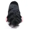 13x4 HD transparant kanten frontale pruiken menselijk haar remy Indian Natural Color Body Wave Pruik voorgeplukt