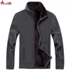 UNCOBOROR hommes Softshell polaire vestes décontractées hommes chaud sweat thermique manteaux polaire tactique bomber veste taille XL ~ 8XL