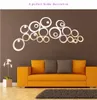 Fashionable Personality 3D Crystal Circle Mirror Wall Stickers Decor DIY Gift