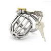 Rostfritt stål Virginity Lock Chastity Device Cock Cage CB6000 Metal BDSM Bondage Penis Ring Lock Restraint Man Sexleksaker