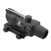 ACOG 4x32 Fibre Optique Red Dot Hunting Illuminated réel rouge Fibre Rifle Scope Weaver Sight