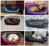 S-3XL Fleece Dog Łóżko Paw Pattren Wodoodporna Dolna Pet Sofa Mata Ciepłe łóżka dla psów dla dużych psów Dropshipping Cama Perro 201225