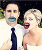 Funny Lip Mouth Photobooth Puntelli Decorazione di nozze Adulti Bambini Photo Booth fai da te Compleanno Laurea Halloween Decorazioni per feste di Natale