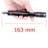 LED 1000 lm ficklampa bärbar multifunktionsbrännare penna med skyddsfunktion taktisk kniv penna vandring camping knivar pennor