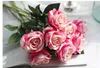 Konstgjorda blommor Rose Bouquet Wedding Home Party Decoration Single Stem Silk Flowers Floral Rose7678733