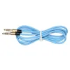 1 M Frosted Small Metal Audio Line 3.5mm Male Naar Mannelijke AUX-kabel voor iPhone Auto Hoofdtelefoon Luidspreker Draad Lijn AUX CORD 500PCS