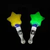 Creative Five Pointed Star Blinkande Stick Cartoon Glowing Sticks LED Lighting Kids Leksaker Julfest Konsertförsörjning