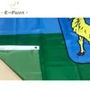 クロアチアの国旗イストリア郡3 * 5フィート（90cm×150cm）ポリエステルフラグバナーオランダの装飾フライングホームガーデンフラッグお祝いギフト