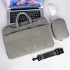 Bolsa de laptop 15 14 13 polegadas airbag à prova de choque de bolsas de computador impermeável homens e mulheres de luxo notebook grosso