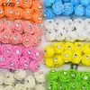 Mini PE Foam Rose Artificial Flower Heads Home Wedding Decoration DIY Wreath Gift Box Decorated Teddy Bears Flower