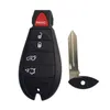 Clé de voiture 4buttons pour Chrysler 300c Dodge Cherokee 2008 Smart Remote Key FOB avec clé intelligente