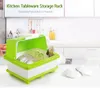 Congélateur d'espace de support de stockage de vaisselle de cuisine portative domestique