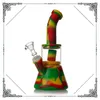 Colouful Silicone Bong Smoking Wate Pipe Hobeil 100 Grade alimentaire Grade environnemental et sûr Bong Silicone Bong Water Pipes S8768332