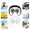 Neuer Modestil Wearable Neck Hanging Sport Fan Running Wanders Sommerkühlung Lüfter Mini Tragbarer Klimaanlagen Twin Leaf Zwei Kopfventilatoren