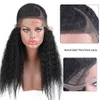 150 Density Pre Plucked 360 Lace Wig Lace Frontal Wig Yaki Straight Human Hair Wig With Baby Hair Malaysian Remy Wigs Can Ponytail