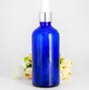 Wholesale 5ml 10ml 15ml 20ml 30ml 50ml 100ml empty cosmetic dropper bottles Blue Eye Liquid Pipette Bottles With Silver Caps