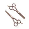 Haar snijden schaar pak 5.5 "6" 440c dunner shears kapper Makas kappers schaar scheermes professionele haarschaar Promotie