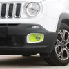 Car Exterior Front Fog Light Frame Cover Dekoration för Jeep Renegade 2016 2017 2018 Auto Exteriör Tillbehör