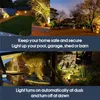 Solar Pond Spotlights RGB LED Fountain Lamp 3 in 1Dusk to Dawn Landscape for Swimming Garden Tree Lawn Color Change