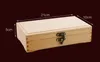 Boîte de rangement en bois Case Lock Buckle Portable Isolation Board Stash Container Pour Plateau Fumer Herb Grinder Cigarette Handroller Rolling