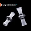 Glass adapter żeńska samca 10 mm 14 mm 18 mm bong dla hakahs platformy olejne Bongs ZJ558