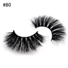 Shidishangpin 2 par / set mink ögonfransar makeup verktyg naturliga långa 3d ögonfransar 3d mink fransar handgjorda smink eyelash förlängning