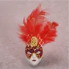 Cilindro veneziano Adesivi murali Maschera di piume Adesivi magnetici per frigorifero Giocattoli regalo per bambini Forniture per feste di Halloween