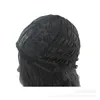 High Quality Fashion Natural European American Wig African Black Big Wave Curly Half - hand hooked Wig Lace Front