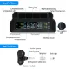 ZEEPIN C260 Tire Pressure Monitoring System Solar TPMS Universal Real-time Tester LCD Screen with 4 Internal Sensors