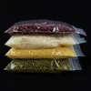 100pcs/lot 24*36cm thicken PE ziplock bag-transparency rice packing bags, resealable grip zipper lock food storage pouch, clear salt package